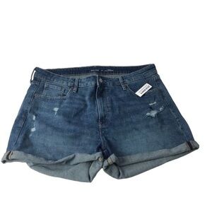 Old Navy High-Waisted O.G. Straight Ripped Jean Shorts Plus Size 18